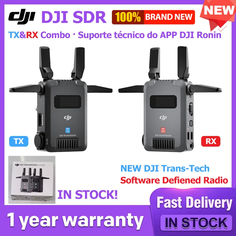 For DJI SDR Transmission Combo Transmitter Stable &Anti-Interference 20Mbps High Bitrate 1080p FHD Image Quality Original