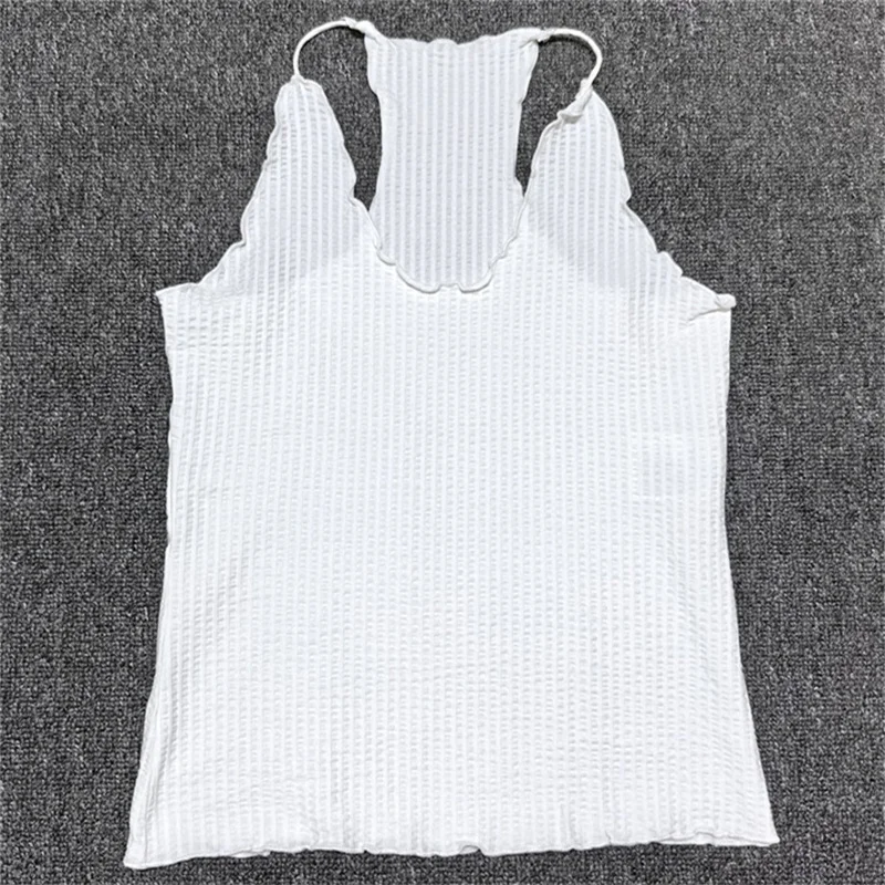 

Women's vest New elastic slim fit V-neck sleeveless top for summer 2026 High quality cotton blend pullover y2k corset T-shirt