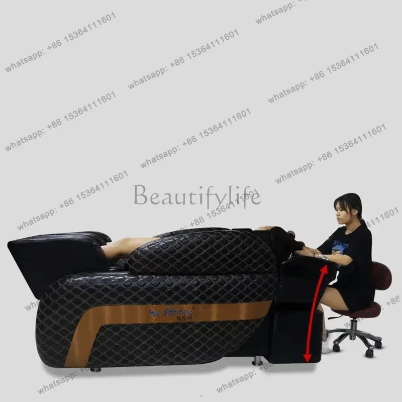 LSBrain Power Electric Massage Shampoo Chairs High-end Multi-functional Salon Hair Salon Shampoo Bed Salon Furniture Sillas FYSB