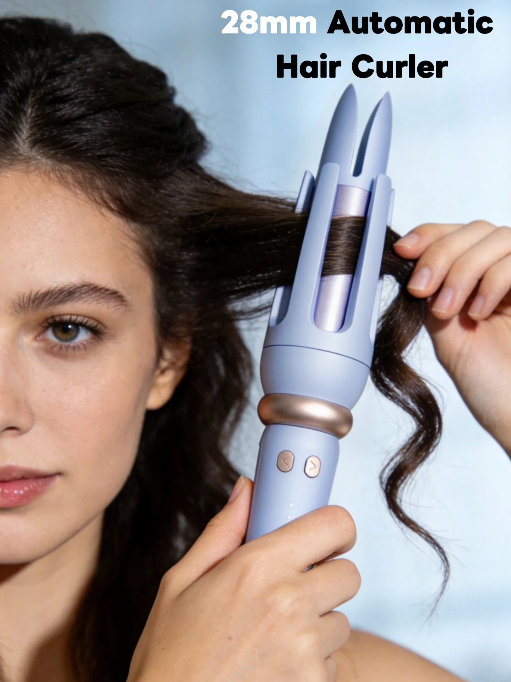 

Автоматическая плойка для завивки волос 28 мм, с автоматическим вращением, керамическая, 4-скоростная регулировка, быстрый нагрев, модные инструменты для укладки