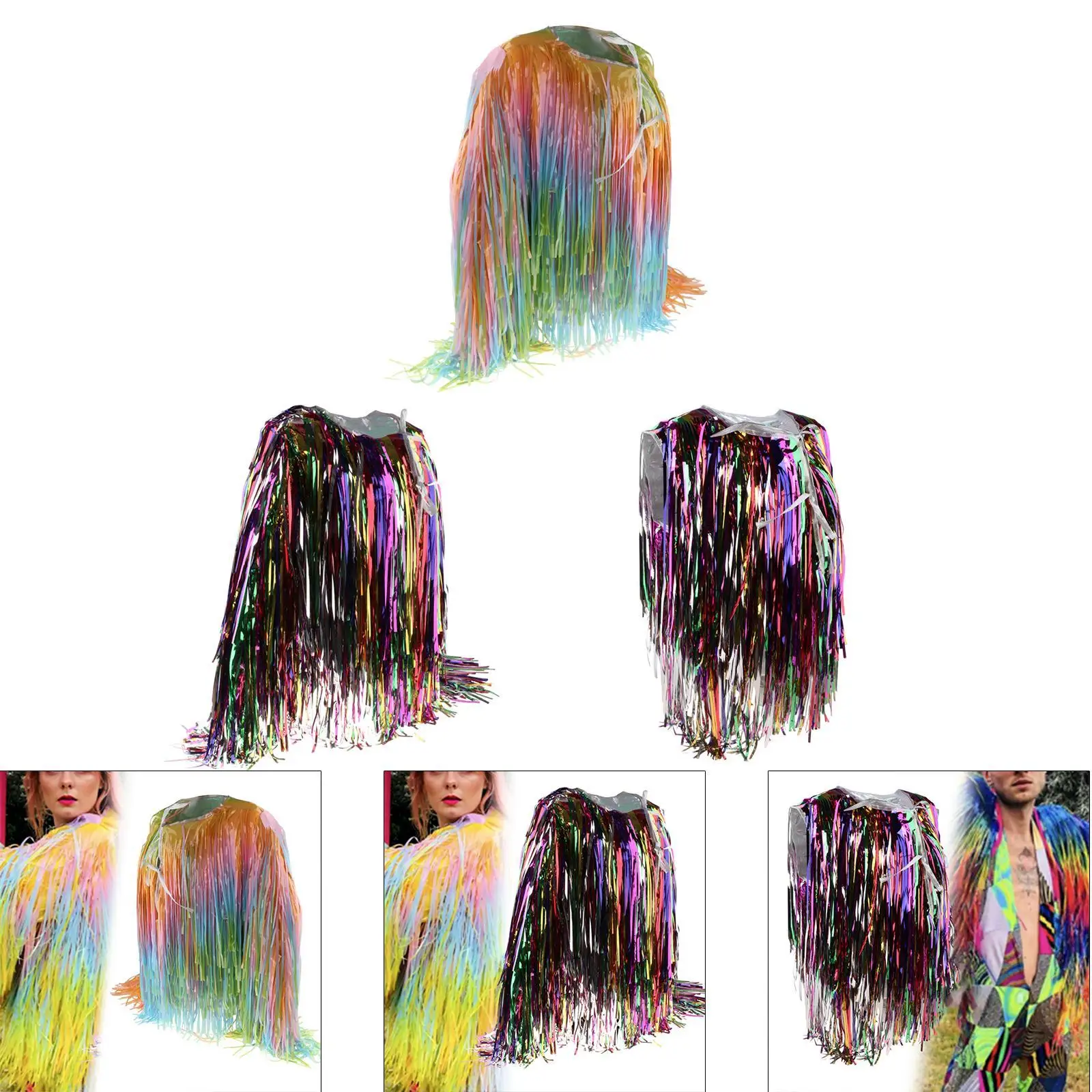 

Carnival Tassel Jacket Unique Apparel Photo Props Fancy Dress Clothes Outfit for