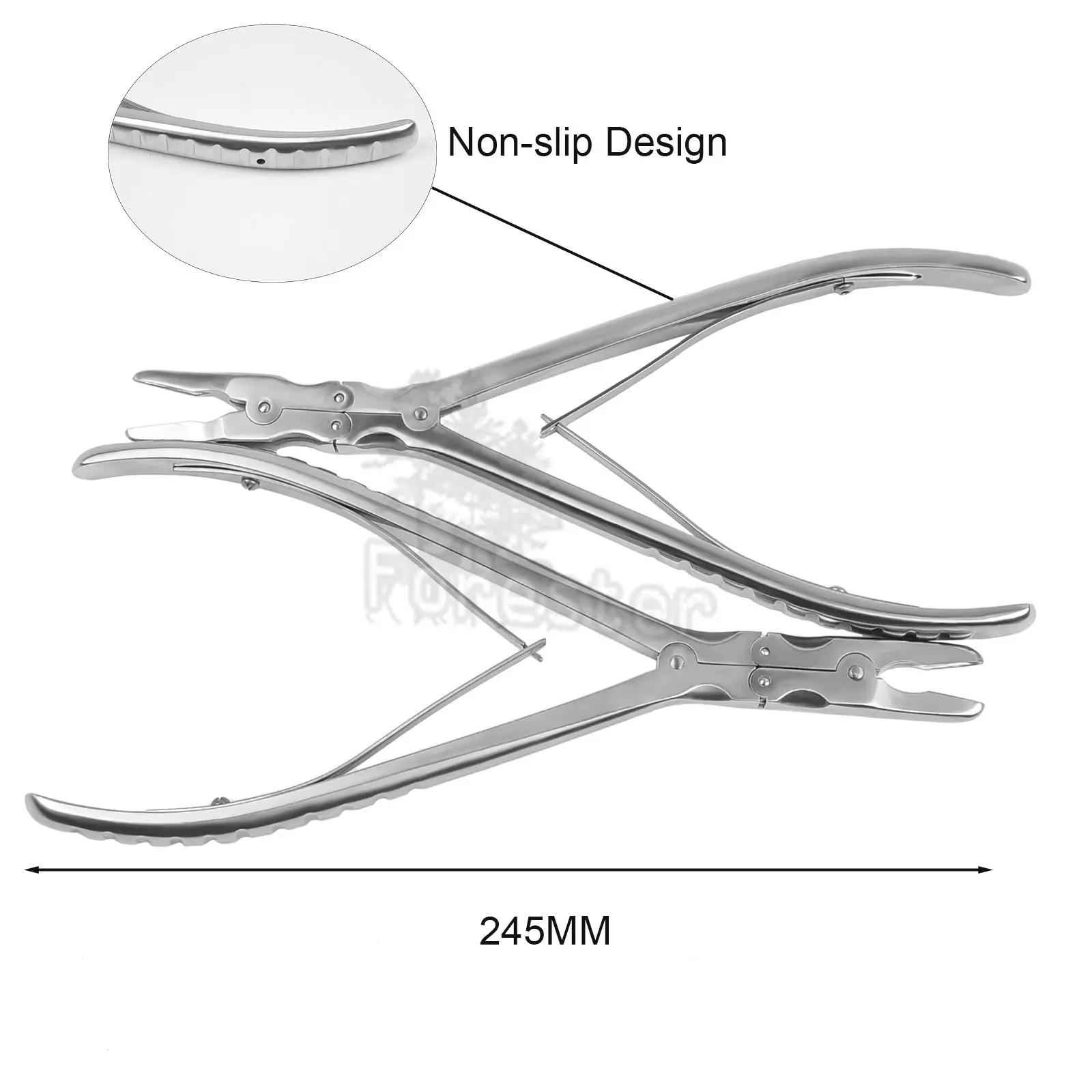 245mm Orthopedic Double Joint Rongeur Straight Bone Rongeurs Stainless Steel Veterinary Orthopedic Instrument