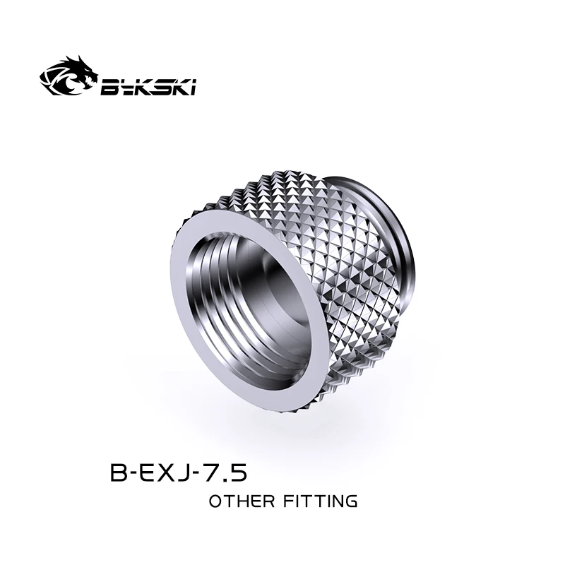 Bykski B-EXJ-7.5,7.5mm Male To Female Extender Fittings, Boutique Diamond Pattern,Multiple Color G1/4 Male To Female Fittings