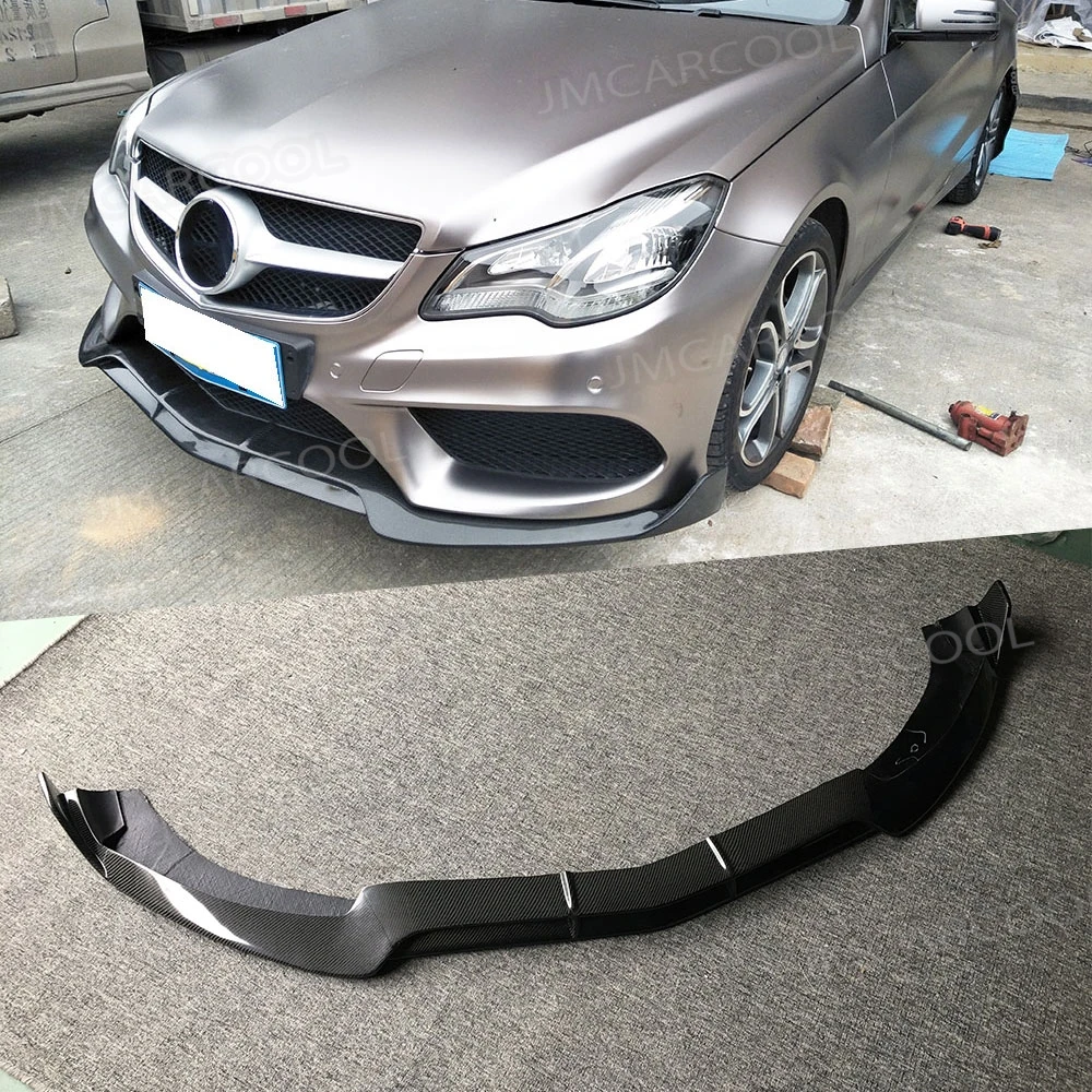 

Углеродное волокно для Mercedes Benz E Class W207 C207 Coupe E200 E260 E300 2-дверный 2014-2016, передний бампер, спойлер на подбородок, комплект кузова