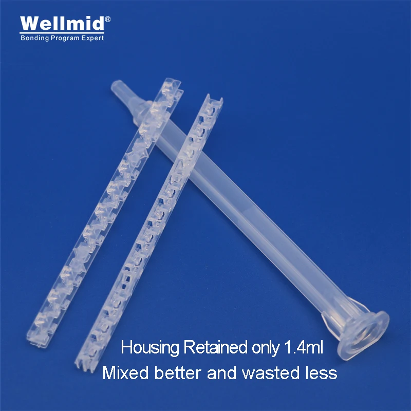 Imagem -02 - Original Plástico Turbo Baioneta Estática Mixer Tube Estática Mistura Bocal Alta Qualidade Mistura Pasta Ferramenta Líquido Araldite Cola ab