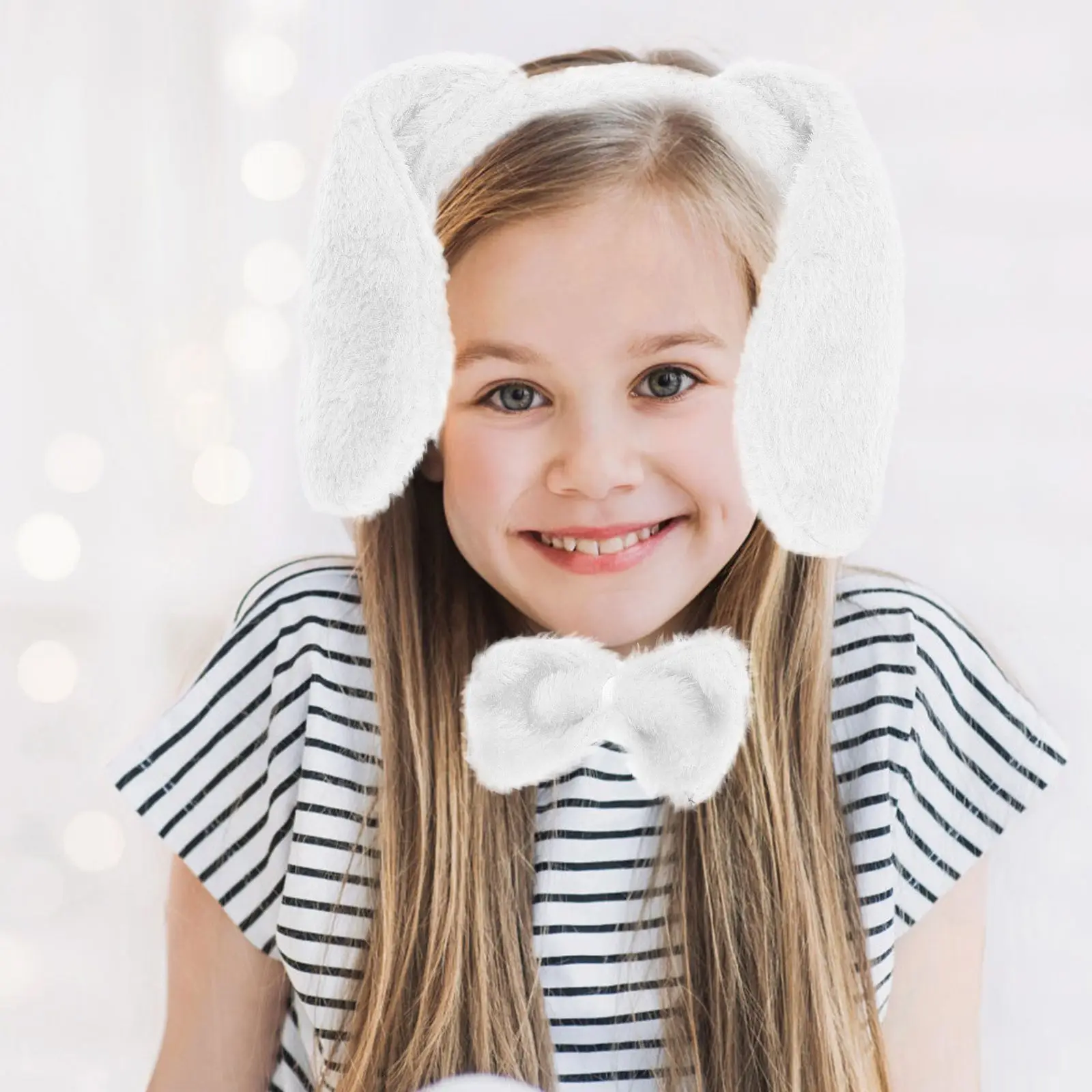 

Headbands Dog Ears Tails Costume Animal Decorate Fabric Cosplay Decorative Kids Child