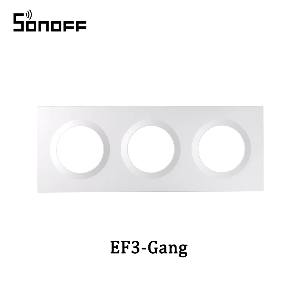 SONOFF EF2G EF3G Wandschakelaarframe Orb-2/3 Gang aangepast voor Fusion-serie Orb-MW1/Orb-ZBW1L/Orb-RBS/E1GS Ontworpen voor behuizingen