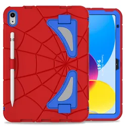 For iPad 10th Gen 10.9 inch 2022 Case A2696 A2757 A2777 Kids Tablet cover Silicone +PC case for Apple iPad 10 Generation spider