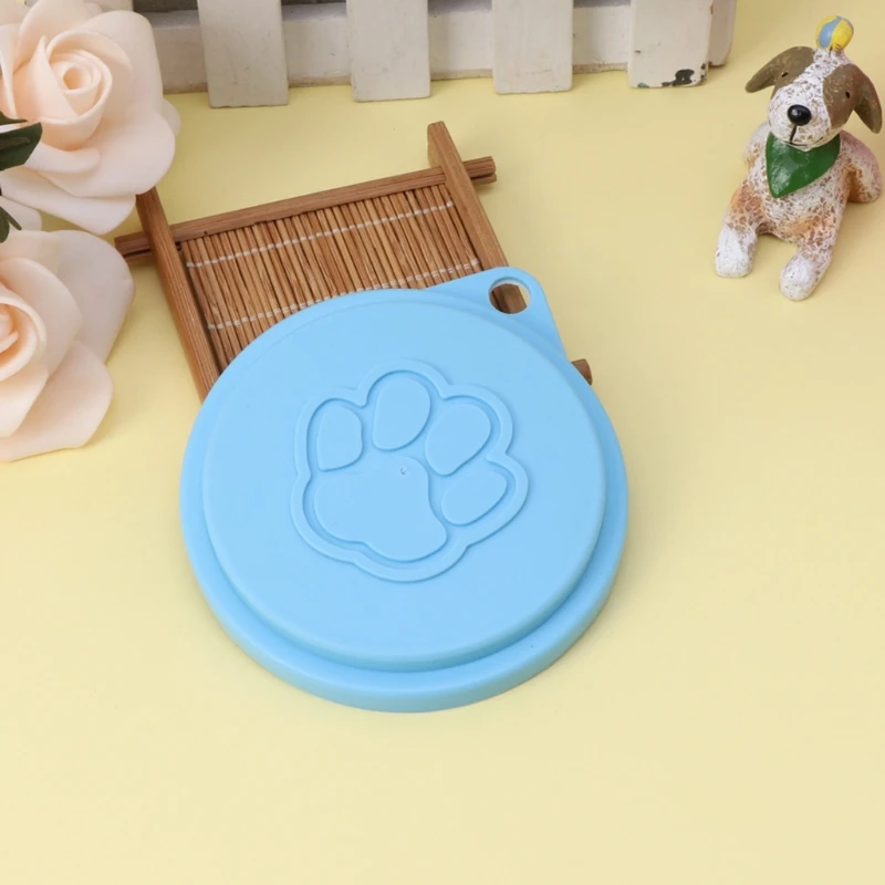 Pet Can Covers with Handle Universal Plastic Can Cover Dishwasher Safe for Cat Dog Can Home Pet Supplies