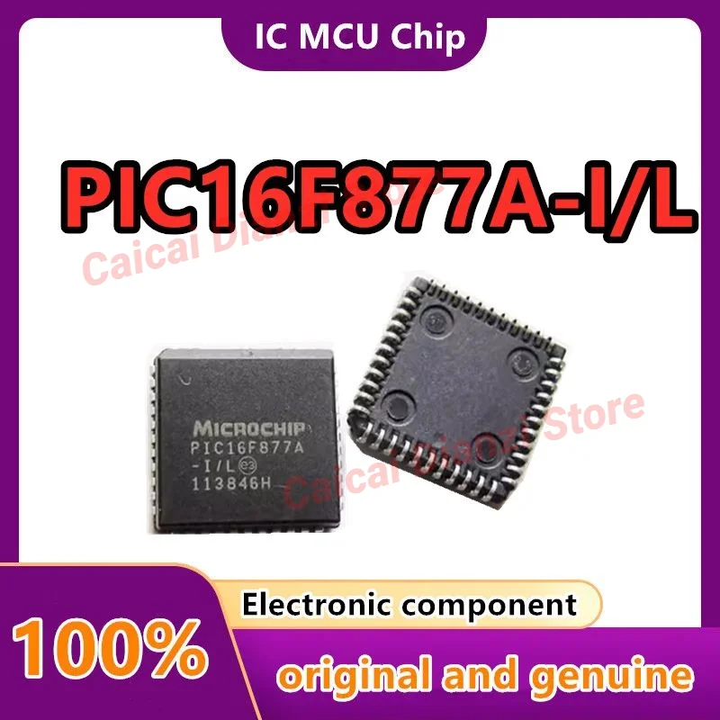 

PIC16F877A-I/L PIC16F877A PLCC44 48-bit flash MCU 1PCS/LOT