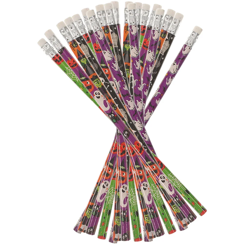 

Карандаши для Хэллоуина 30 шт., большие канцелярские принадлежности для школьников, учеников письма, мультяшный ластик из липы для скетчей, Детский Малыш