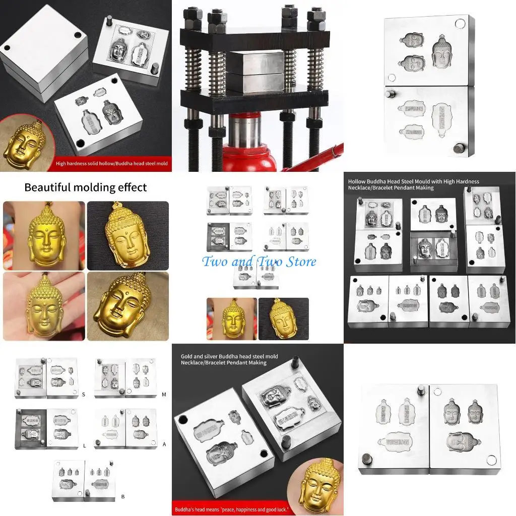 

HX6F Steel Buddhas Craft Mold for Aromatherapys Tablets and Pendants Accessory