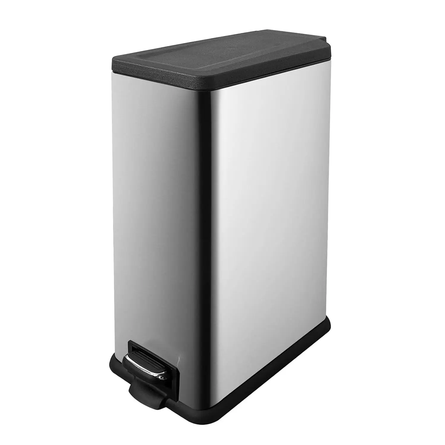 

Мусорный бак на галлон, мусорный бак из нержавеющей стали с защитой от отпечатков пальцев, внутренний ведро для удаления и мягкой пластиковой крышкой, Step Gar