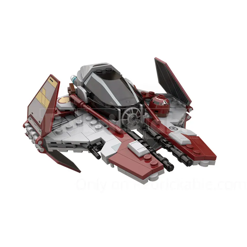 201PCS MOC-198483 MOC Klassische Raum Rot Raum Shipdark Raumschiff Baustein Bildung Modell Spielzeug Festival Kinder Geschenke