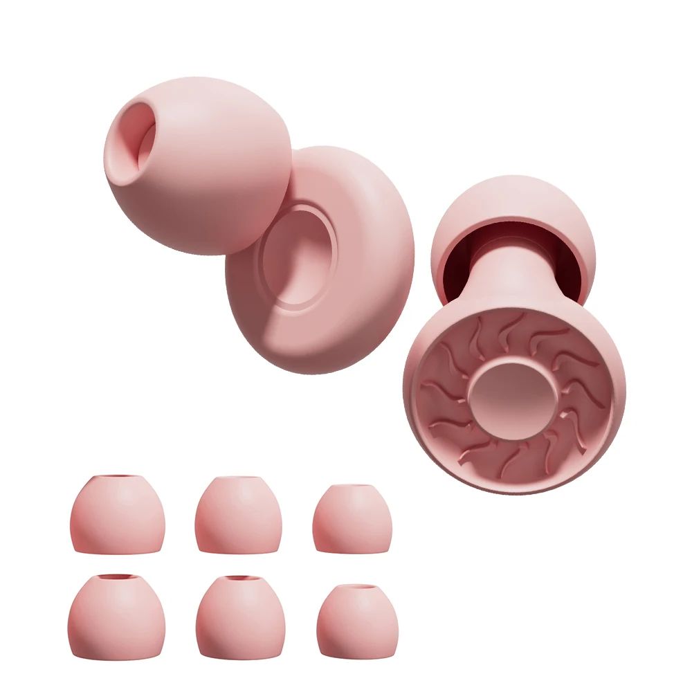 

HUAK 1 pair of silicone earplugs, ear protection, hearing protection,swim, sleep, work, travel and other scenes, noise reduction