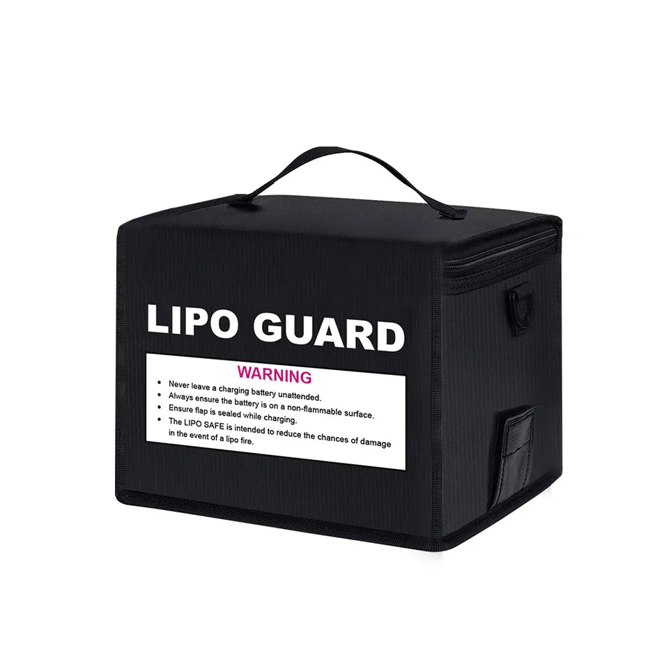 HRB Lipo Bag – Sac Anti-Feu Pour Batteries Lipo, Grande Capacité, Résistance 1000°C