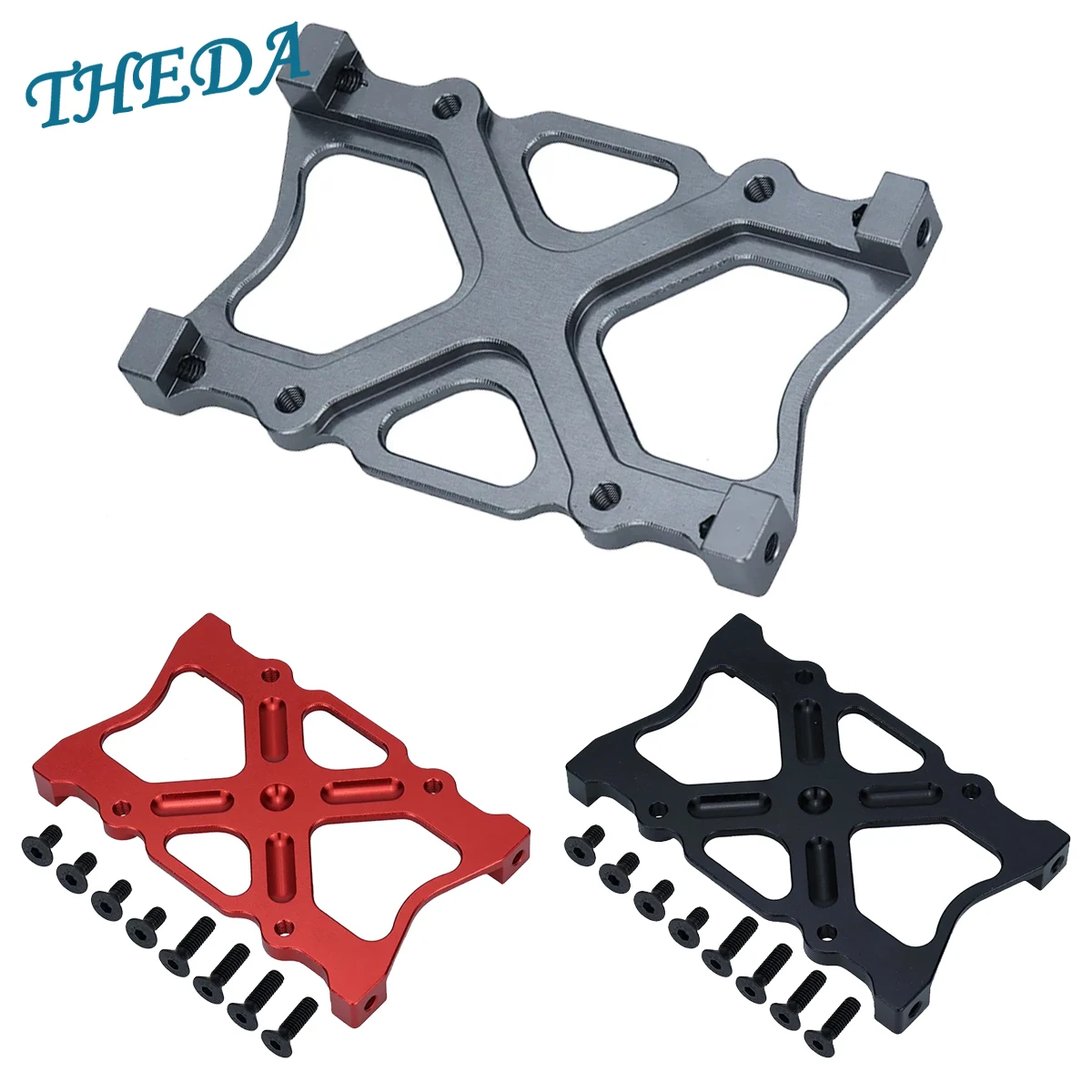 Metals Aluminum Battery Plate Holder Mounting Frame Bracket for Axial SCX10 1/10 RC Remote Control Car Accessories Spare Parts