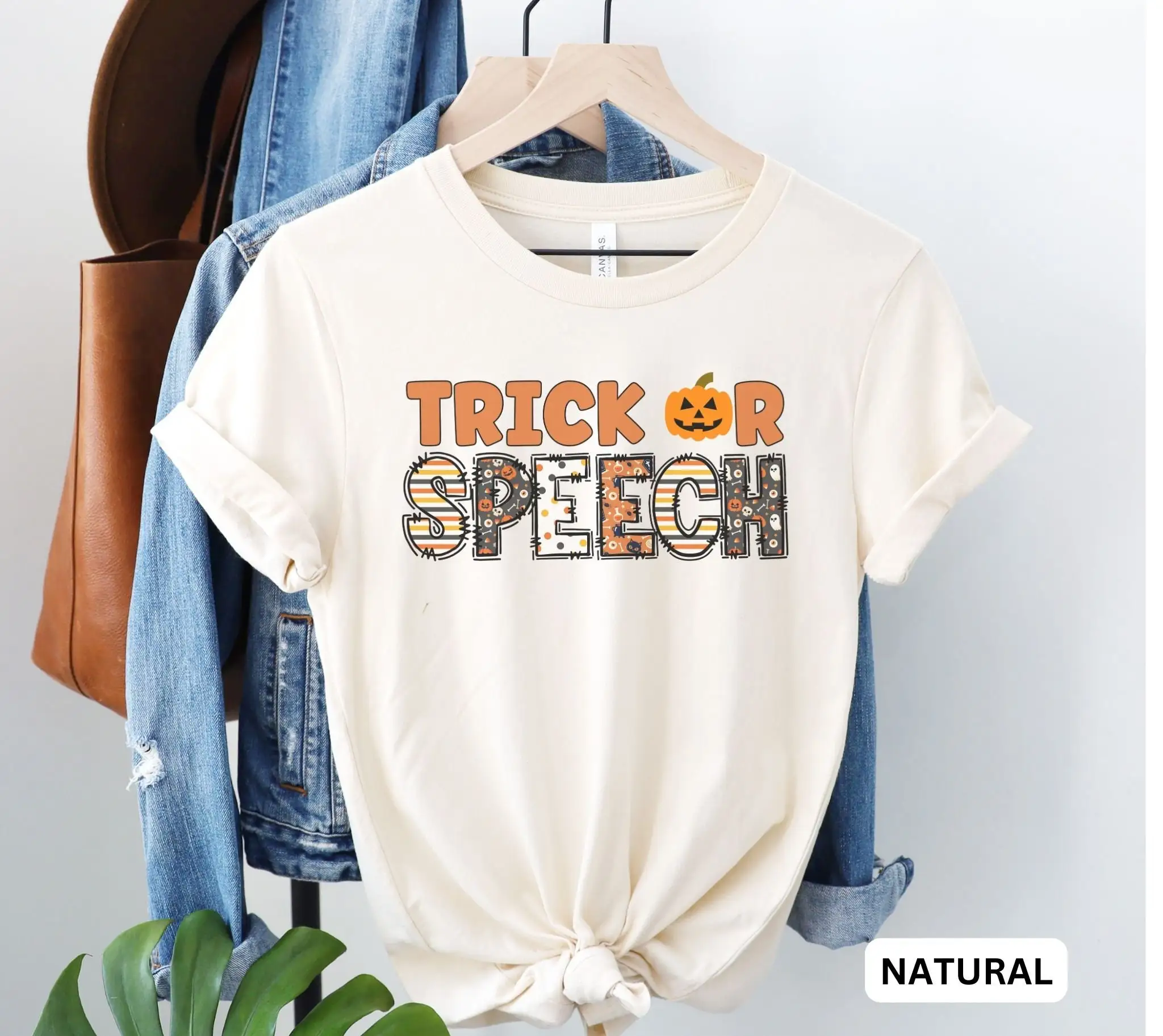 Slp Halloween T Shirt Speech Language Pathologist Fall Spooky For Therapist Autumn Slpa