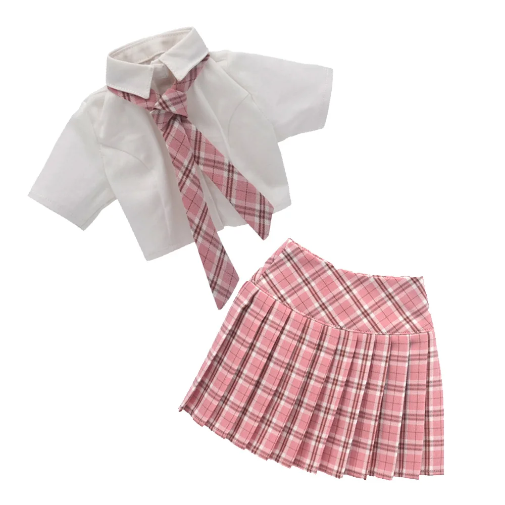 

Подходит для кукол BJD DD SD MSD 1/4 1/3. Модная одежда для кукол: рубашки, клетчатые юбки.