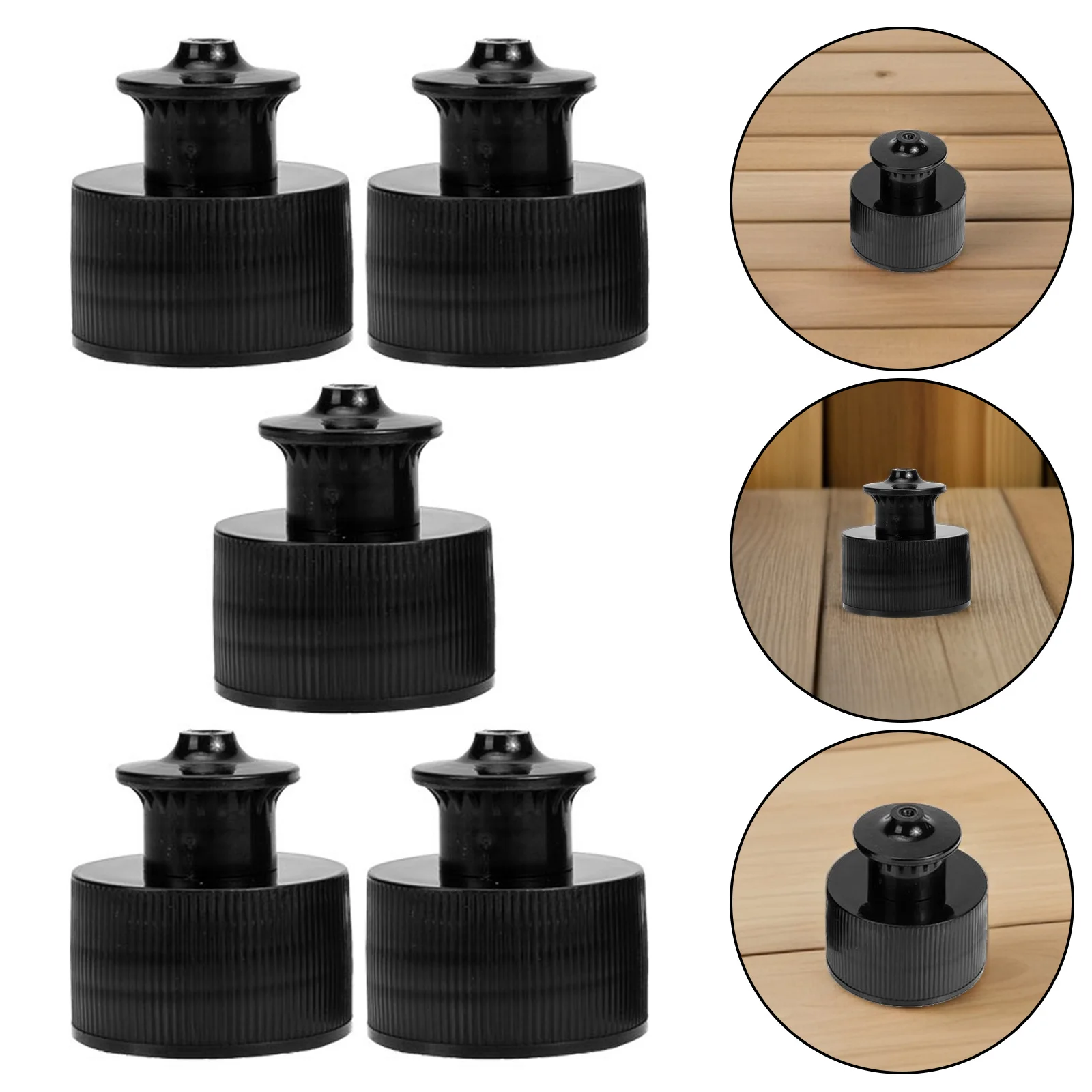 

10Pcs Pull-Type Bottle Lids Replacement Tops for Sports Bottles Anti-Leakage Sealing Caps Reusable Water Bottle Caps