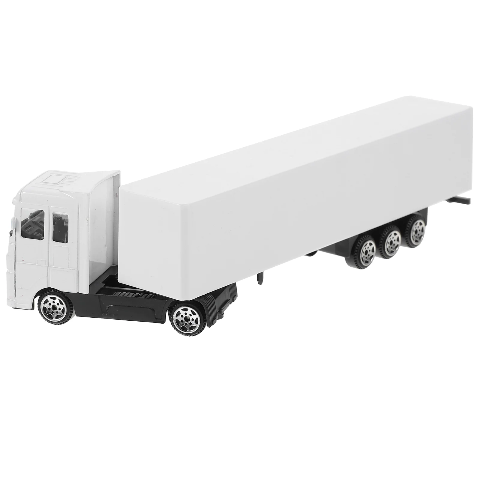 Alloy Container Truck Model Toy Smooth Edge Mini Simulation Construction Vehicle for Boys Toddler Role Kids