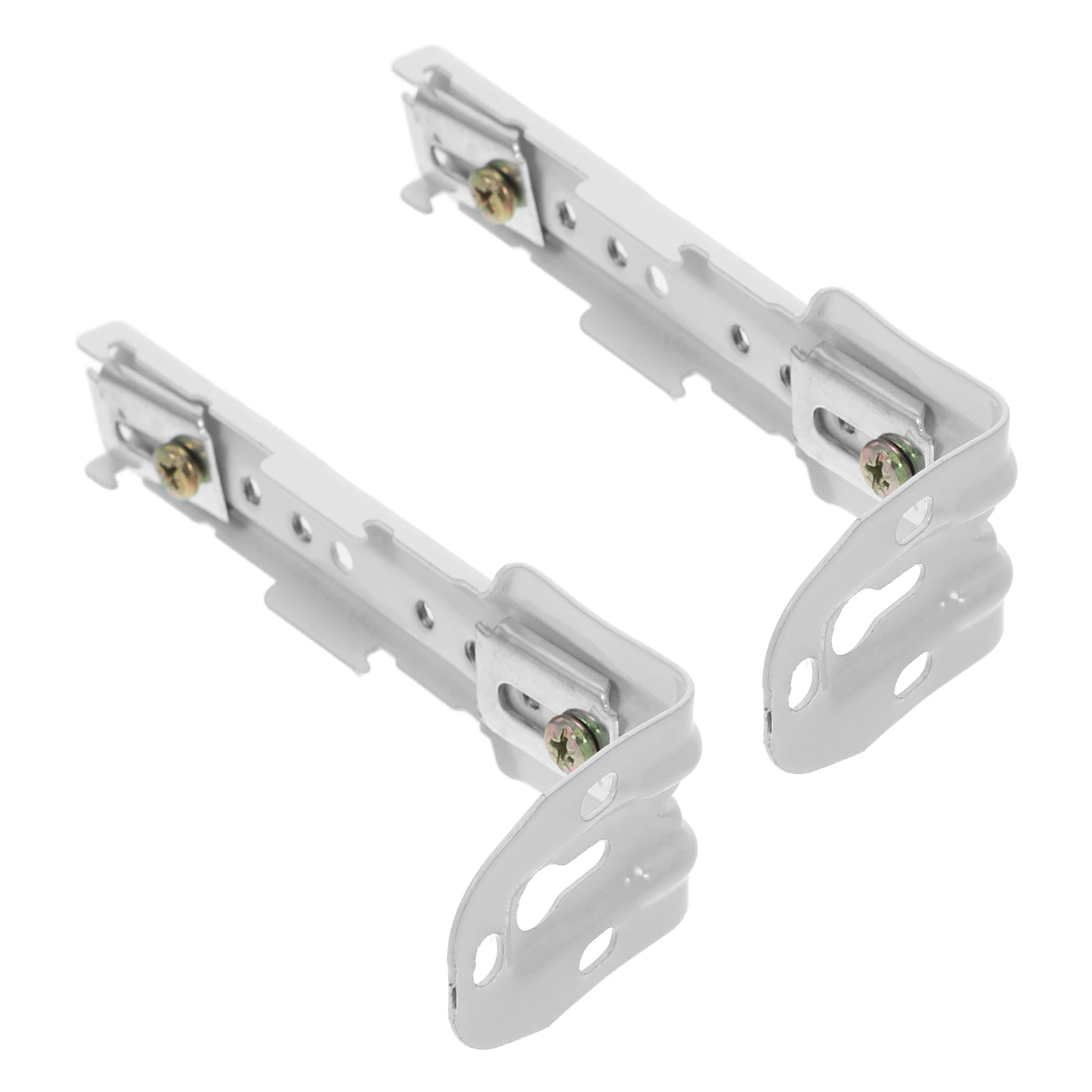 

2 Pcs Curtain Brackets Ceiling Curtain Track Accessories Double Rails Mounting Heavy Duty Track Window Repair Parts Accessories