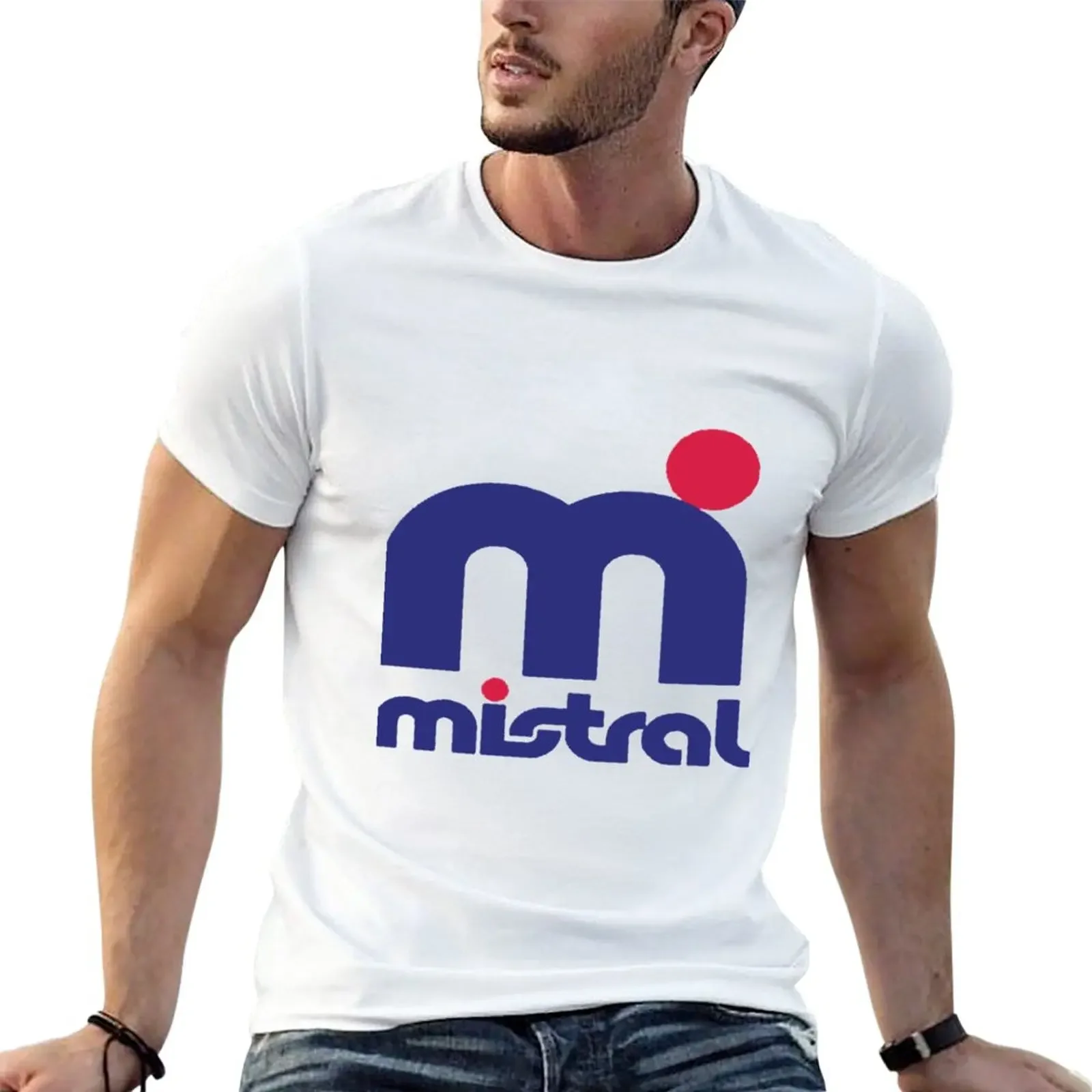 New Mistral Logo Essential graphic sublime crewneck manga heavyweight Informal streetweat harajuku summer Hot sale outfits tops