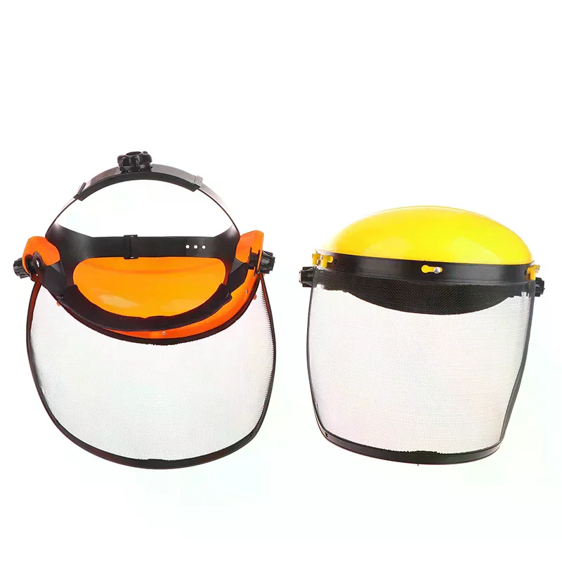 For Forestry Garden Grass Trimmer Safety Helmet Hat with Full Face Mesh Visor Logging Brush Cutter Protection