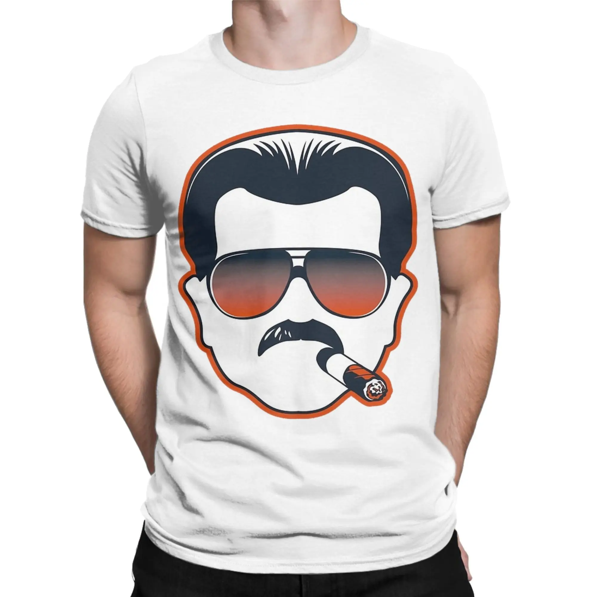 Mike Ditka Football Legend T-Shirts for Men Women  Casual 100% Cotton Tee Shirt Round Collar T Shirts Gift Idea Clothing