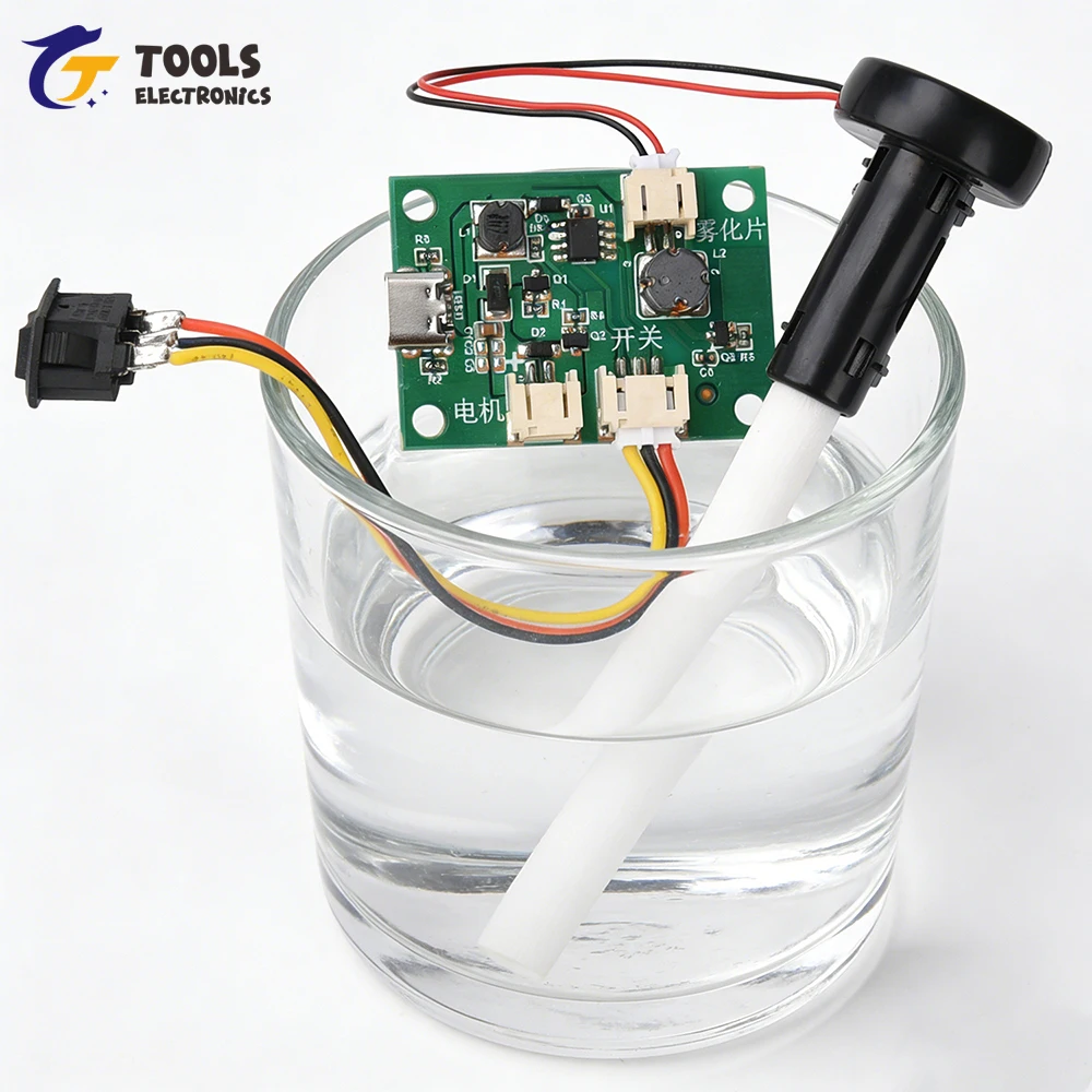 

Single Spray Fan Humidifier Module Ultrasonic Atomization Drive Board Type C Powered for Plant Moisturizing
