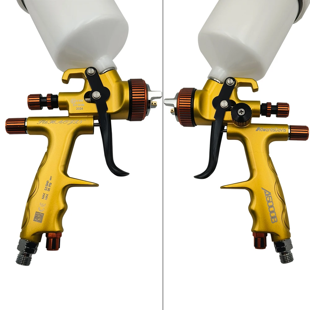 5000B Top Pot type Environmentally Friendly High Atomization Pressure Feed Spray Gun Furniture Sheet Metal Pneumatic Paint Gun