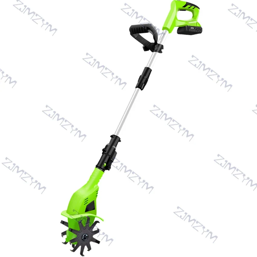 Handheld Micro-tiller Lithium Electric Cultivator Household Small Agricultural Tiller Wireless Lithium Rotary Cultivator 20V