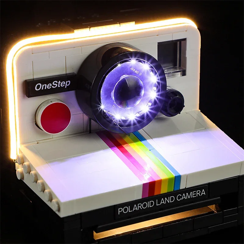 DIY LED Light Kit For LEGO 21345 Polaroid OneStep SX-70 Camera （Only LED Light,Without Blocks Model）