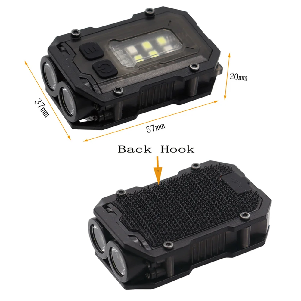 Tactical Flashlight EDC Portable Mini Light Camping Hiking Safety Flashing Light Survival Signal Light For 25mm Backpack Strap