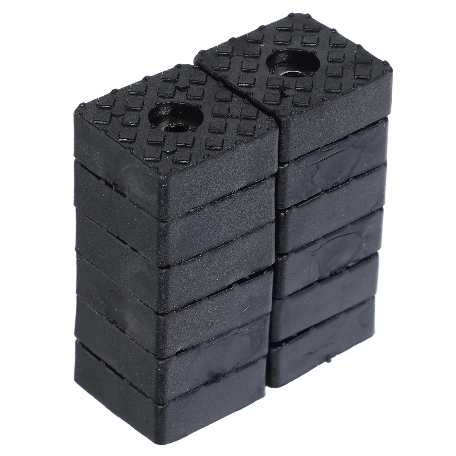 12pcs Anti-Slip Furniture Pads Square Rubber Feet For Chair Table Bed Floor Protectors Hardwood Safe Non-Skid Grippers Couch Leg