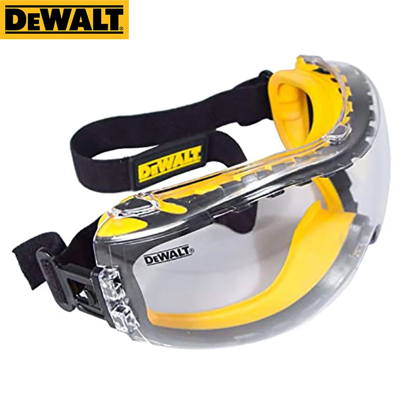 DEWALT DPG82-11 Concealer Clear Anti-Fog Dual Mold Safety Goggle Multifunction Utility Tool Professional Industrial Goggles