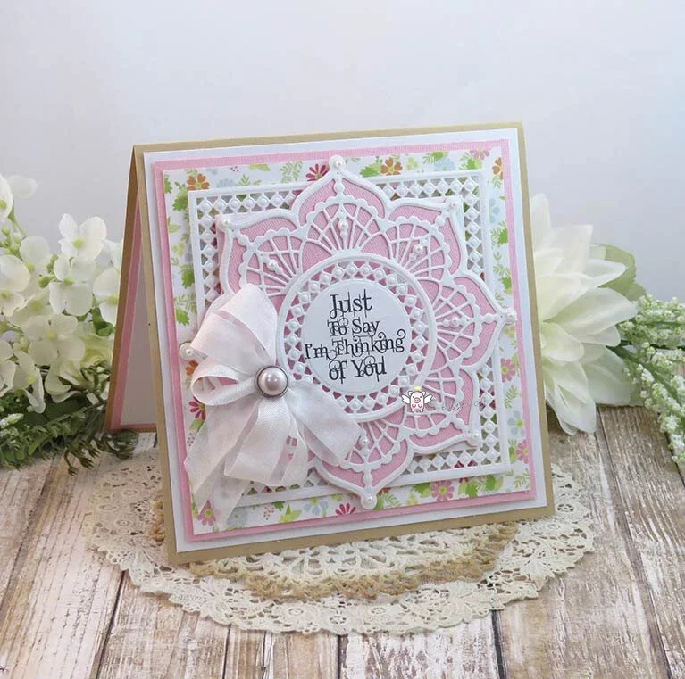 

Mmao Craft metal cutting dies cut die mold Lace flower plate frame Scrapbook paper craft knife mould blade punch stencils dies