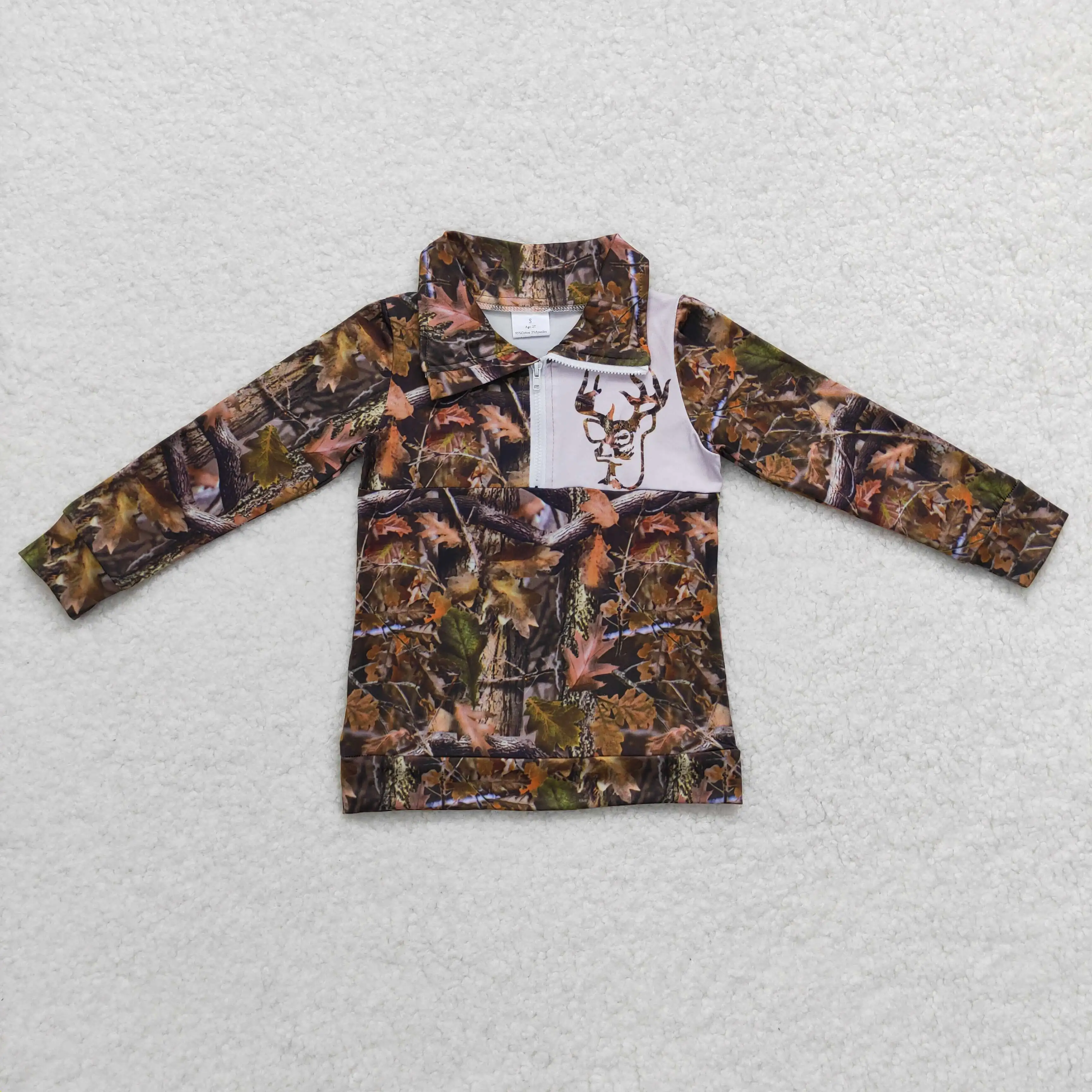 Z930-13 Wholesale Girls' Long-Sleeved Tops With Multiple Elements, Bright Colors, Clear Patterns And Zippers
