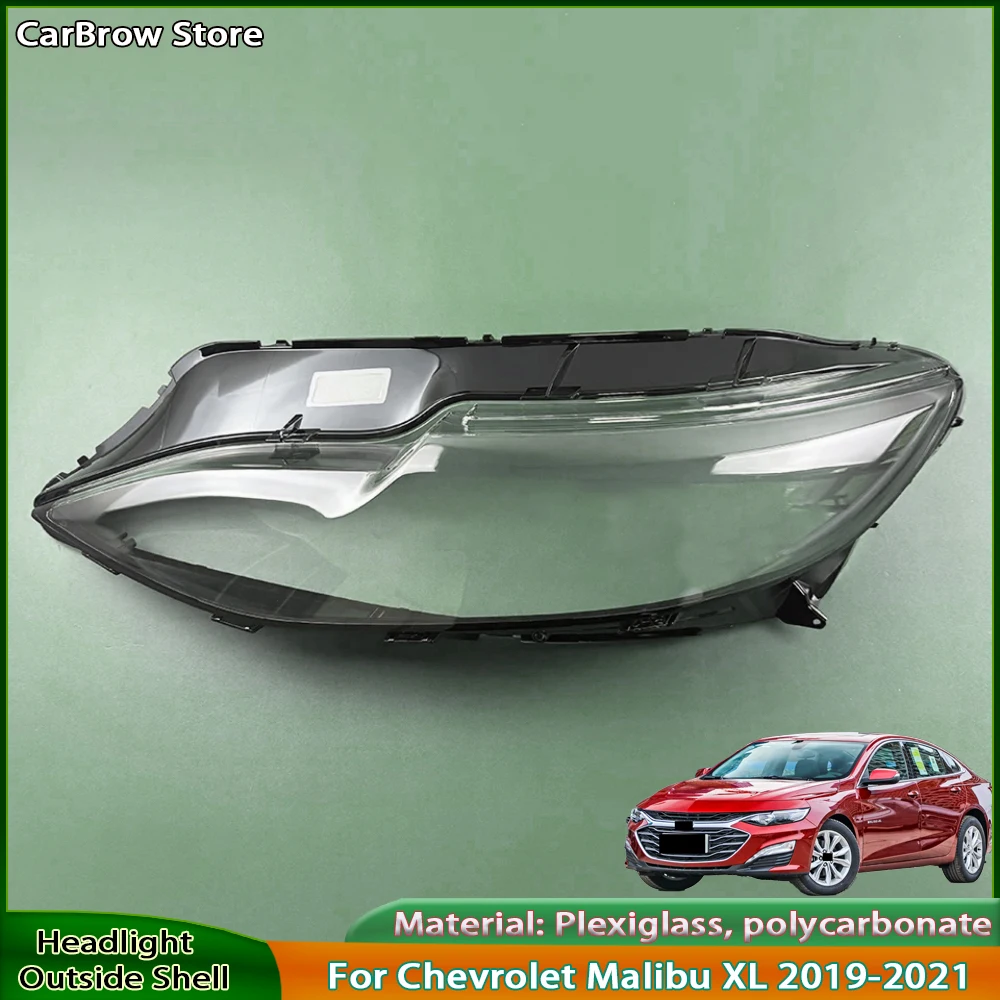 

Headlight Cover For Chevrolet Malibu XL 2019-2021 Clear Transparent Headlamp Lens Car Light Bulb Lampshade Shell Case Components
