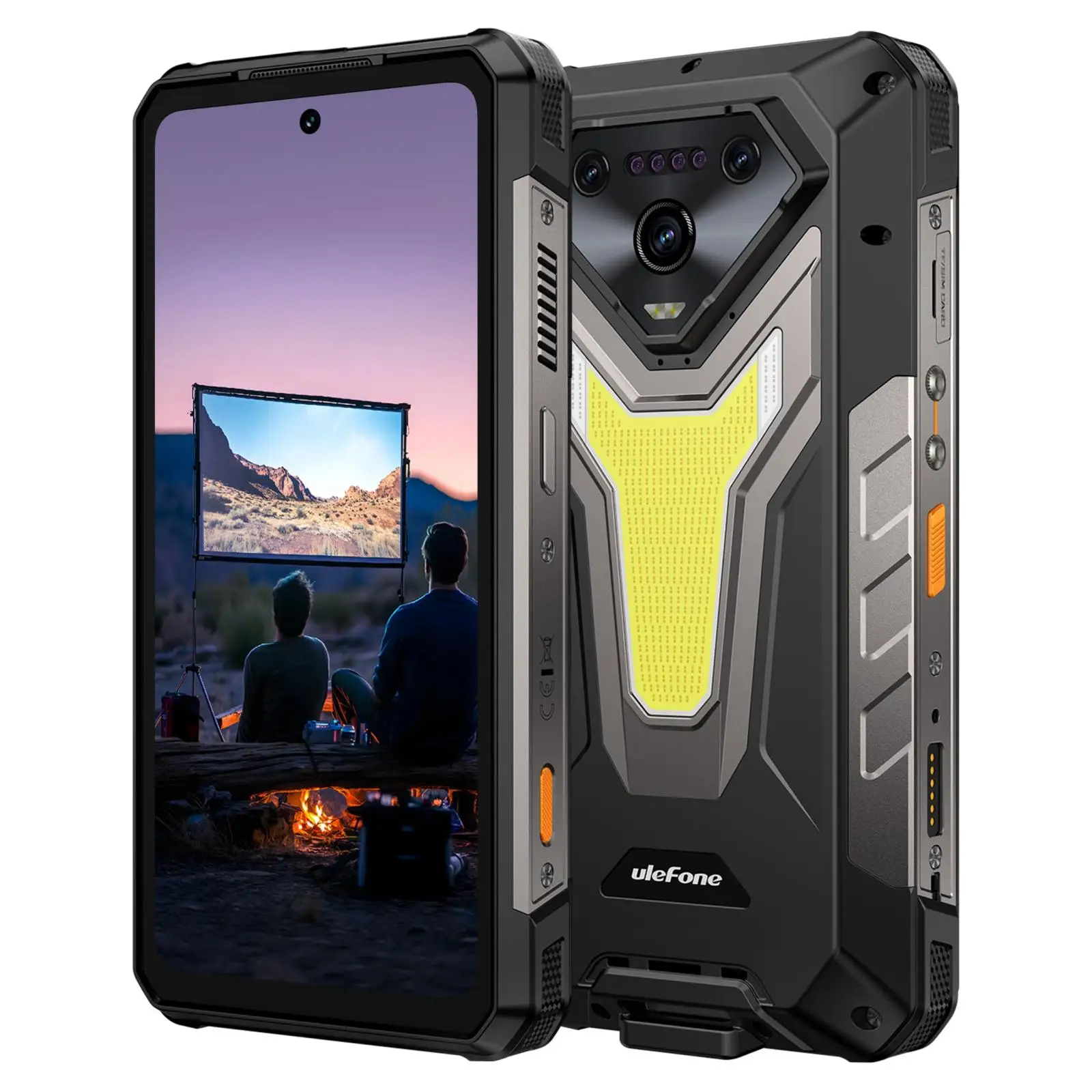 Ulefone Armor 34 Pro+ Rugged Smartphone 5G Projector 6.95" 120Hz 16GB+512GB 25500mAh 66W 64MP Night Vision Android 15 NFC