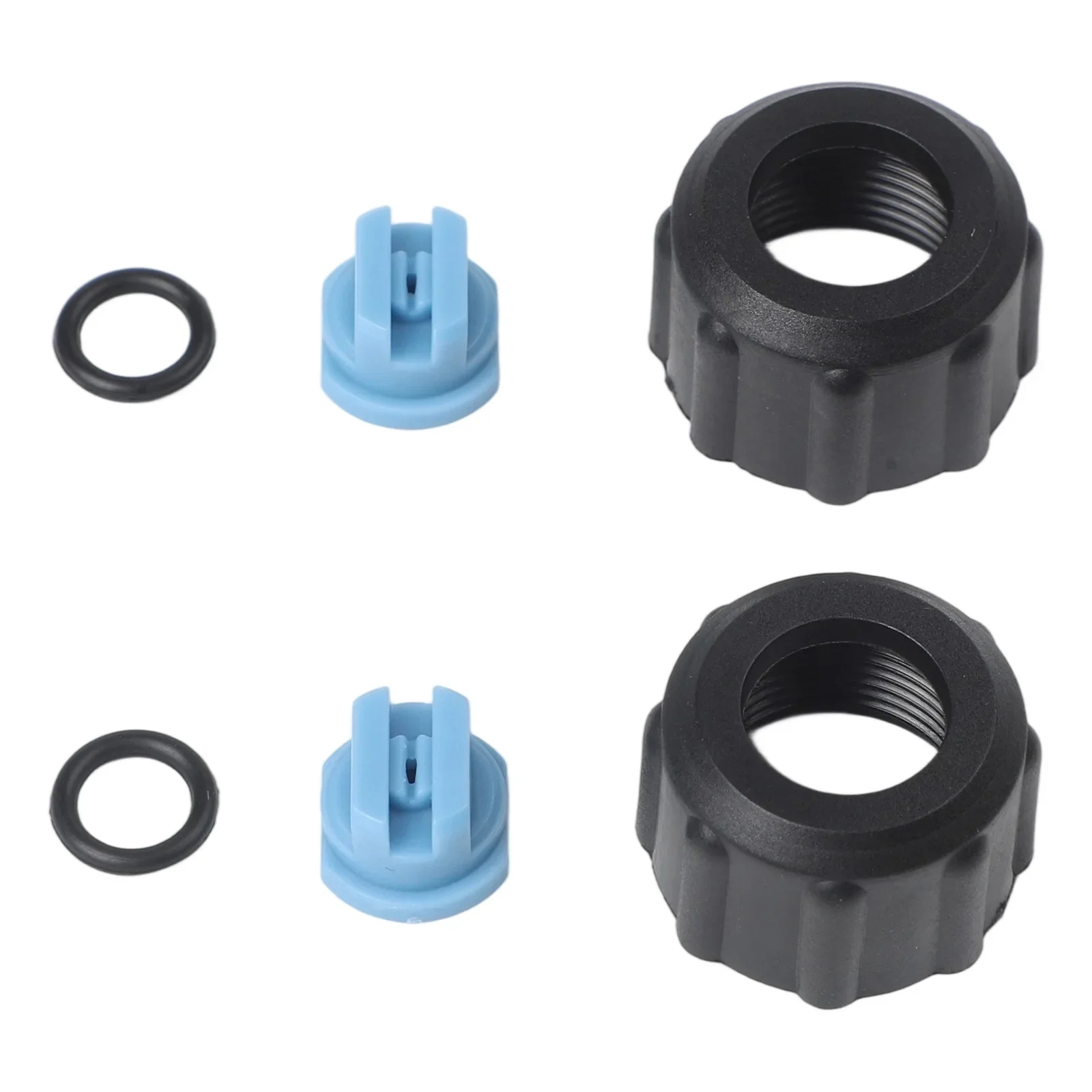 Nozzle Nut Kit Compatible with For KARCHER For PUZZI 8/1 10/1 100 200 Includes 2 Nozzles and 2 Nuts 4 130001 0