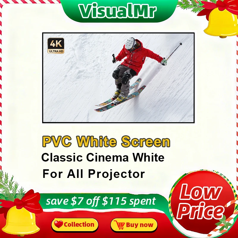 

Hot HD Cinema White Projector Screen Matte 1cm Ultra Narrow Bezel Fixed Frame 4K 8K Popular Classic for Home Theater Projection