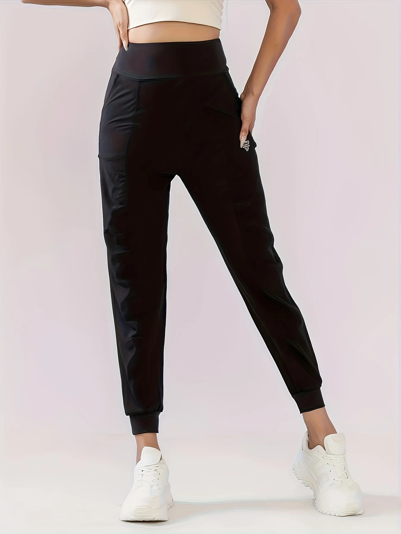 Women's Casual Loose Sports Pants New Spring Autumn High Waist Breathable Quick-Dry Yoga Running Fitness Jogger Pants With Draws