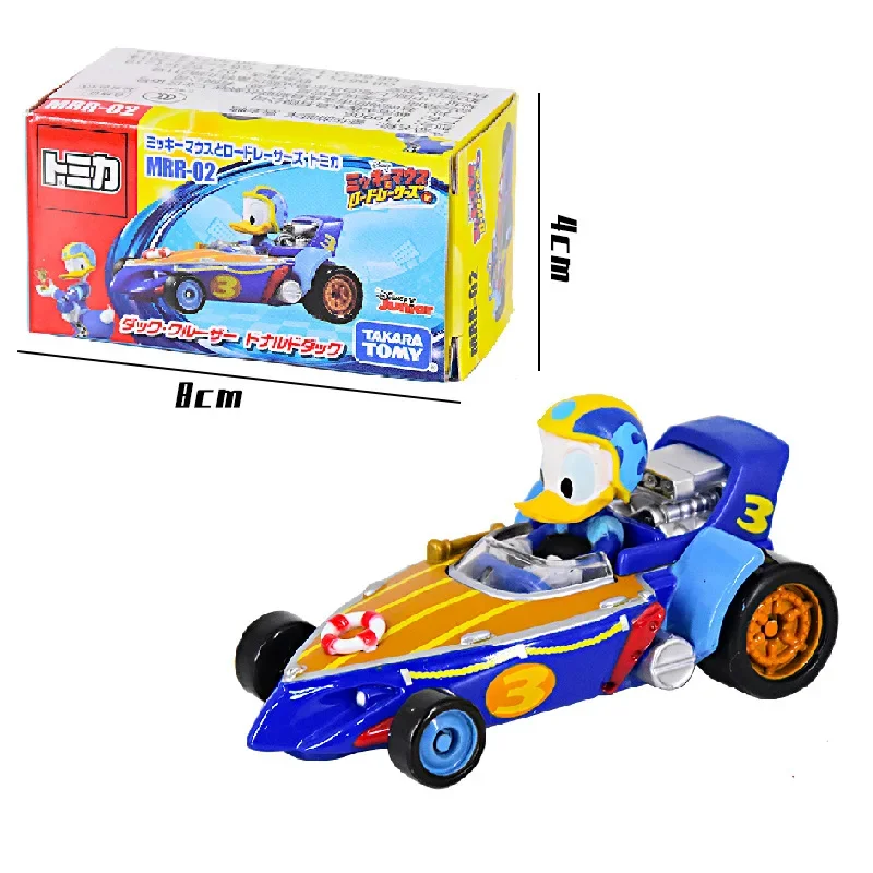 TAKARA TOMY tomica DS series Disney Donald Duck Racing police car model Boy toys for children Christmas gifts for boys and girls