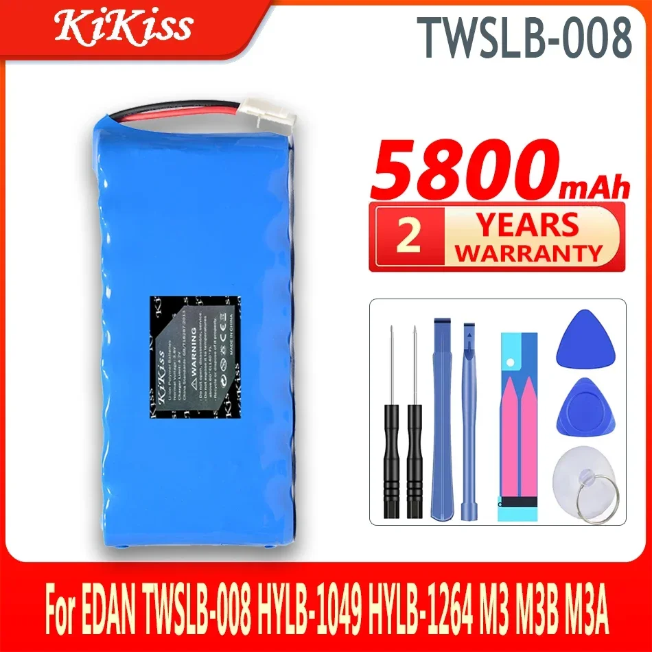 

5800mAh KiKissl Battery TWSLB008 For M3 M3B M3A TWSLB-008 HYLB-1049 HYLB-1264 Bateria High Capacity