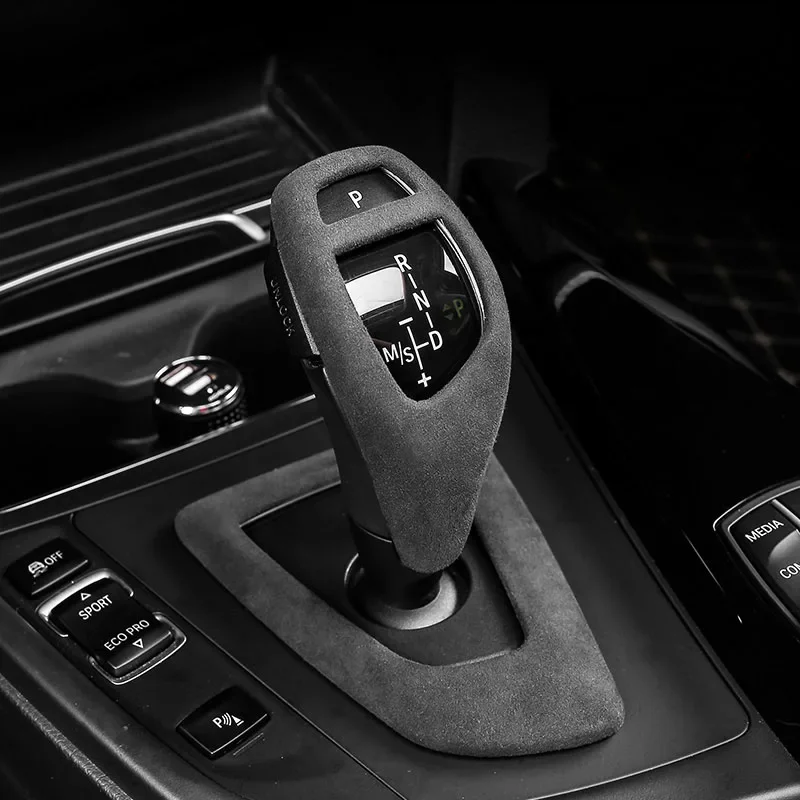 

Suede Car Gear Shift Knob Cover Handle Frame Sticker for BMW F20 F21 F22 F30 F31 F34 F32 F33 X5 F15 X6 F10 F25 F26 Accessories