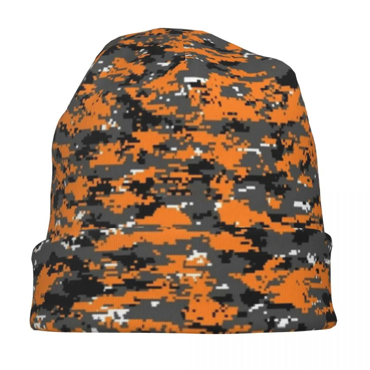 Hunter Orange Camouflage Cap Camo Militarys Hip Hop Autumn Winter Outdoor Skullies Beanies Hats Spring Warm Dual-use Bonnet Hats