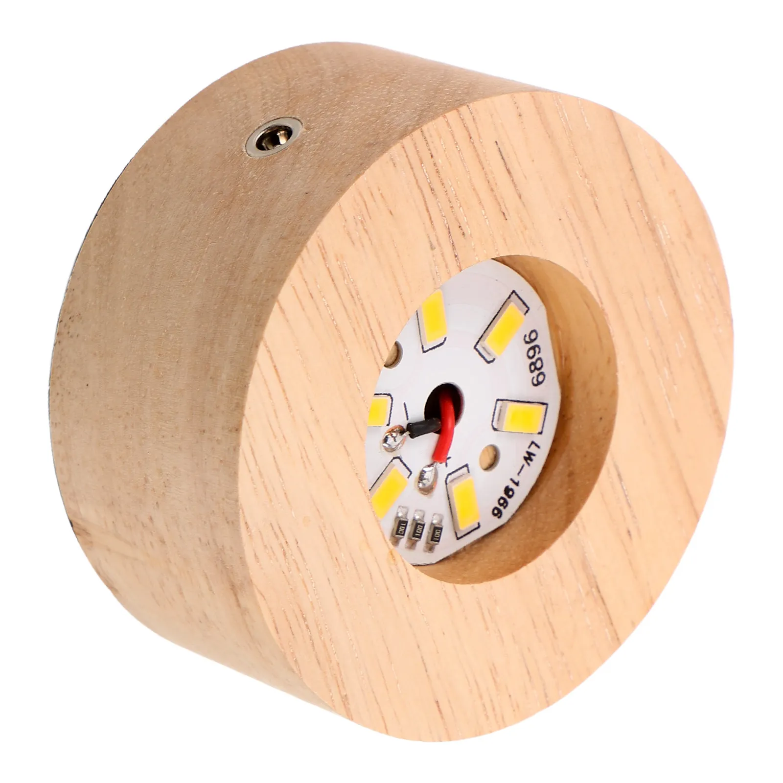 

Деревянная круглая подставка для LED-светильников диаметром 6,4 см, с натуральным узором древесины, для демонстрации хрустальных сфер и снежных шаров