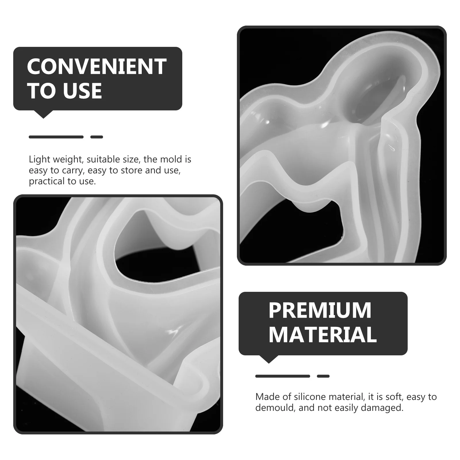 

Thinker Mold Creative Silicone DIY Mold for Making Handmade Supplies Portraits Wax Molds DIY Plaster Mould