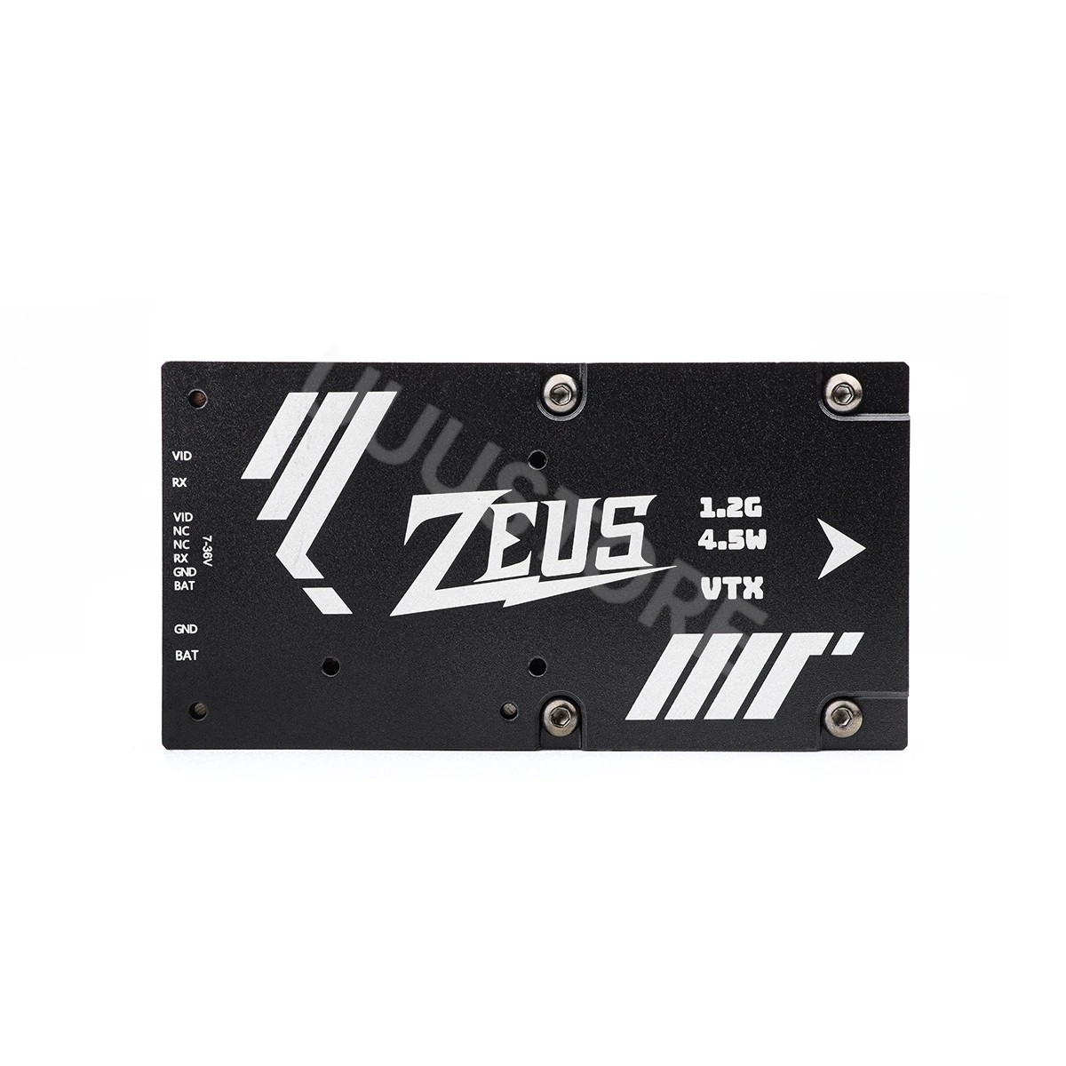

HGLRC ZEUS 1.2G 4.5W VTX 8CH 25mW /800mW /4.5W power adjustable image transmission built-in fan 2-8S suitable for model aircraft